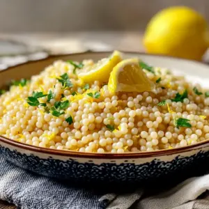 Lemon Parmesan Pearl Couscous
