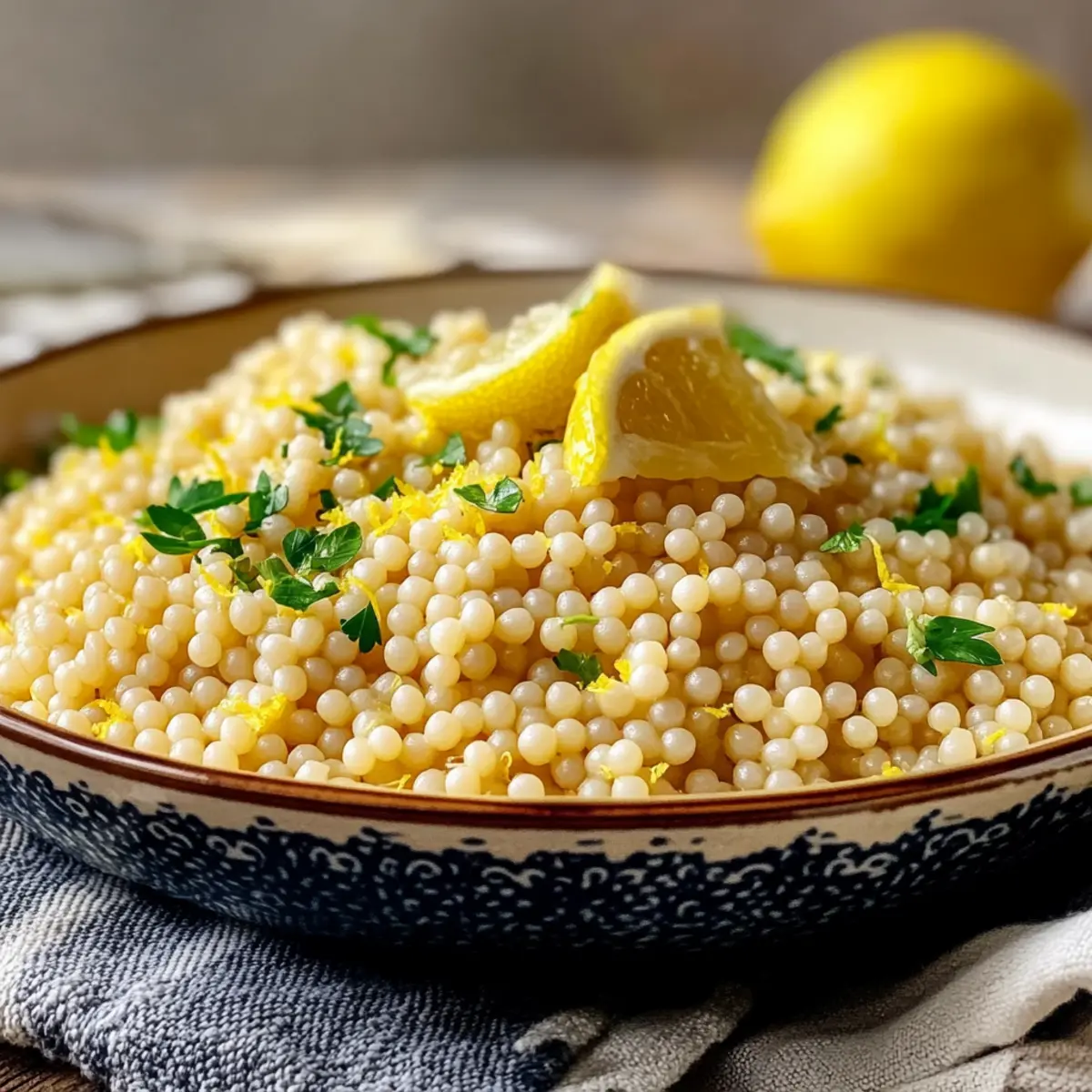 Lemon Parmesan Pearl Couscous