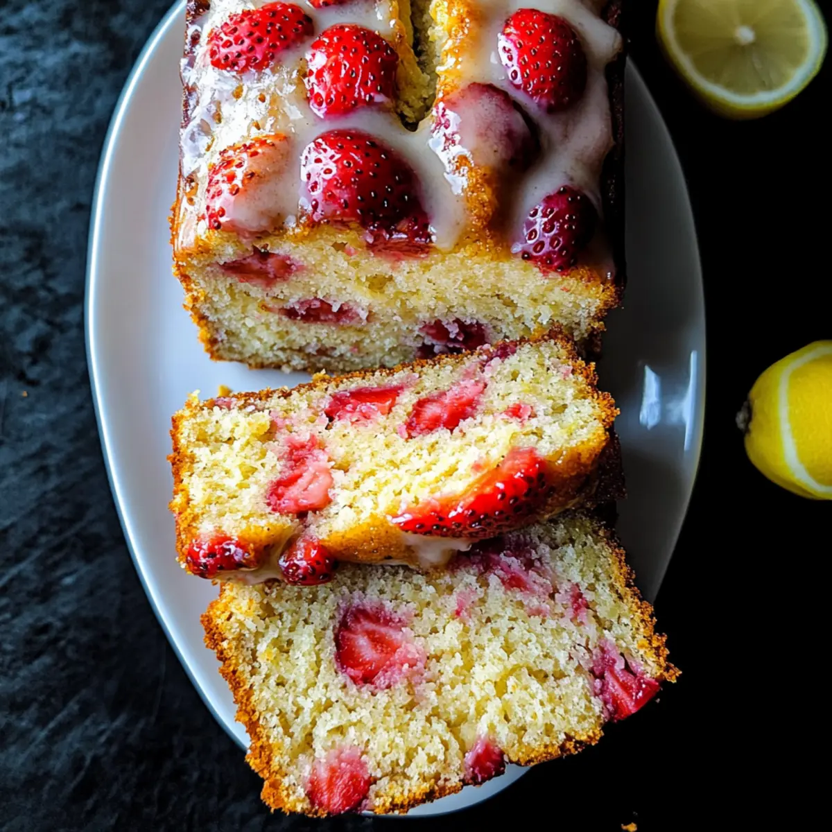 Strawberry Lemonade Quick Bread