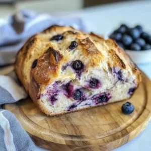 Sourdough Blueberry Cream Cheese Bread