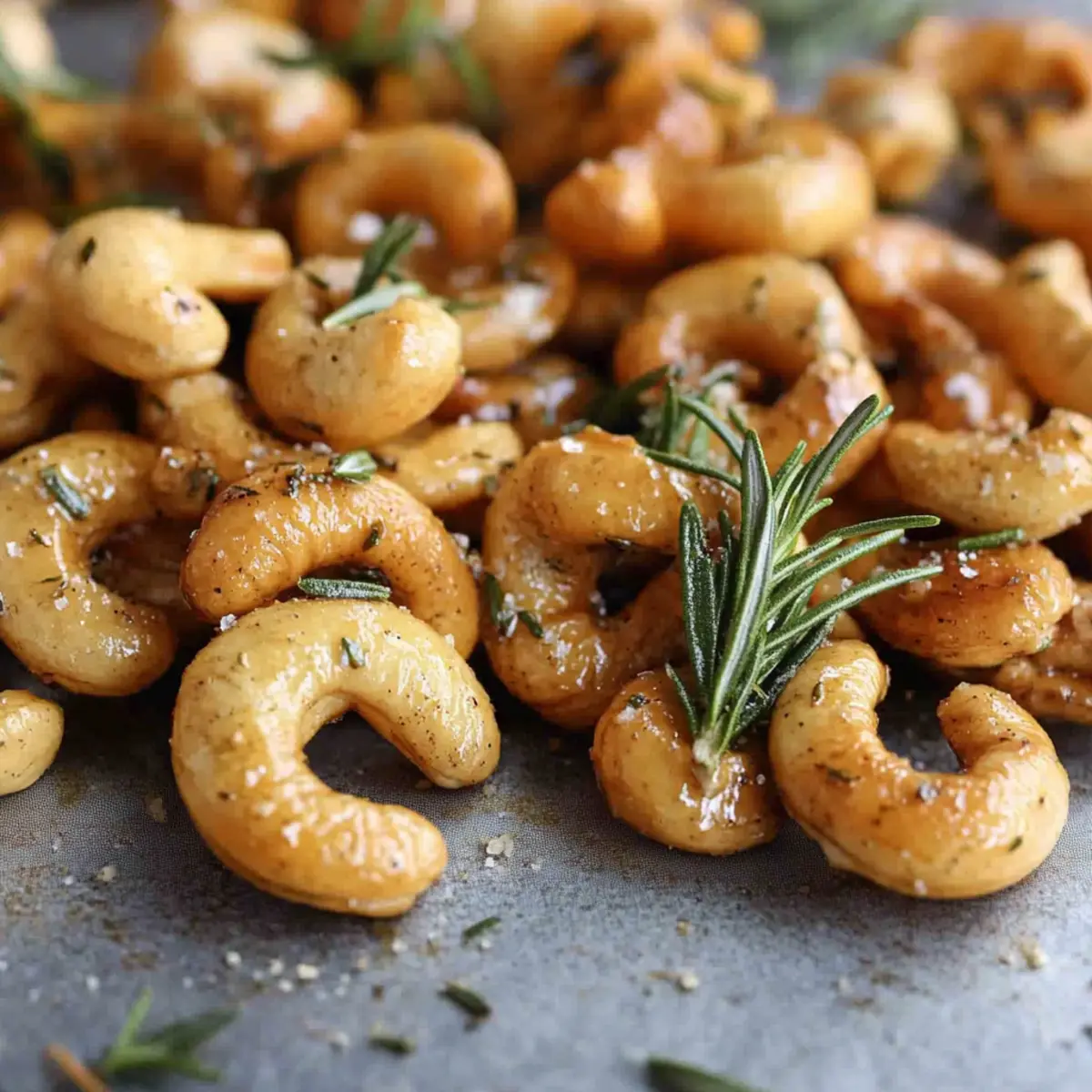 Rosemary Cashews with Sea Salt