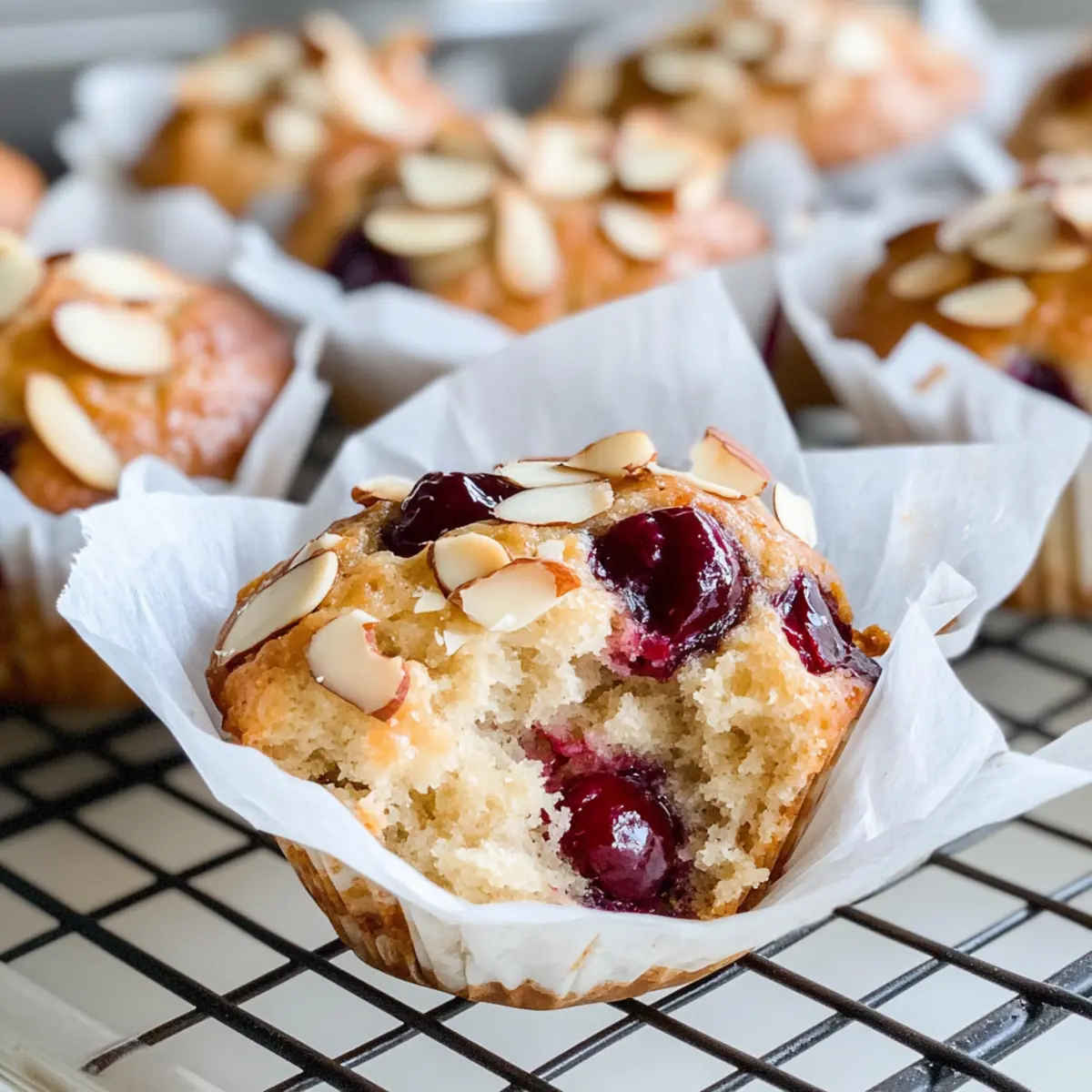 Almond Cherry Muffins