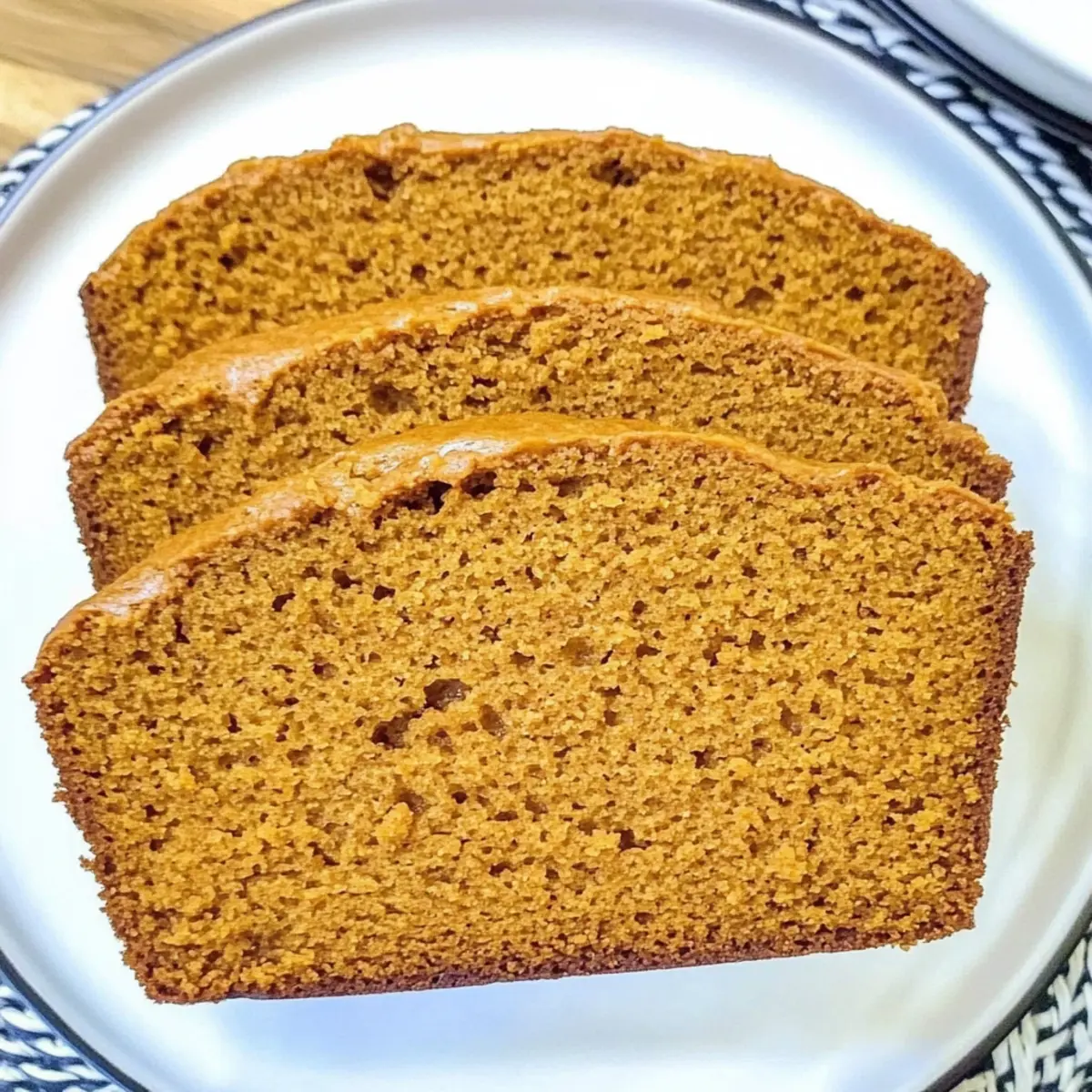 Spiced Pumpkin Bread with Vanilla Pudding
