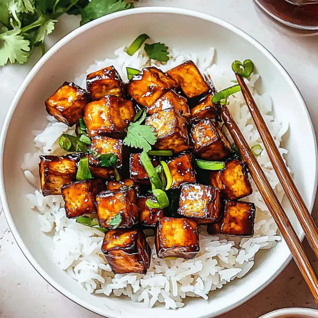 Pan-fried Garlic Tofu