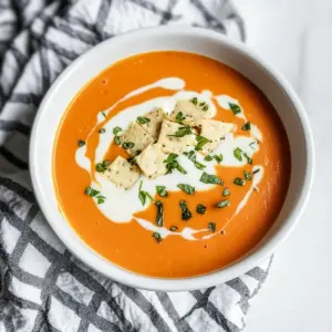 Smoked Gouda & Roasted Red Pepper Bisque