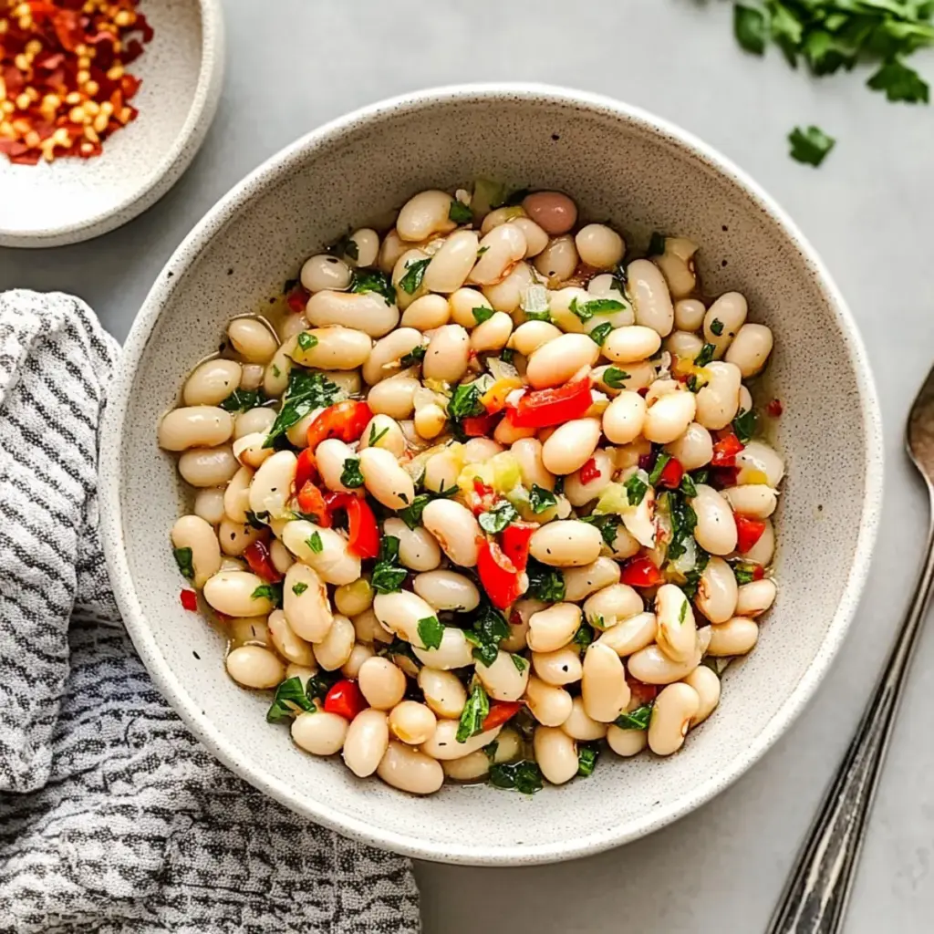 Marinated White Beans