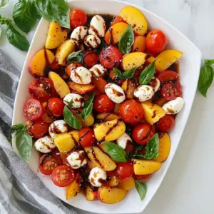 Tomato Peach And Basil Salad