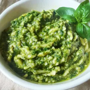 Homemade Skinny Basil Pesto