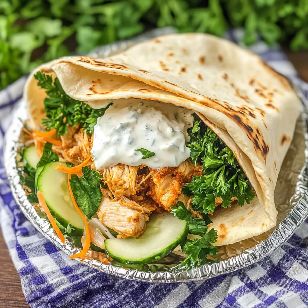 Slow Cooker Chicken Shawarma