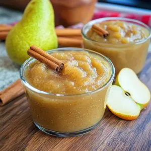 Slow Cooker Pear Applesauce
