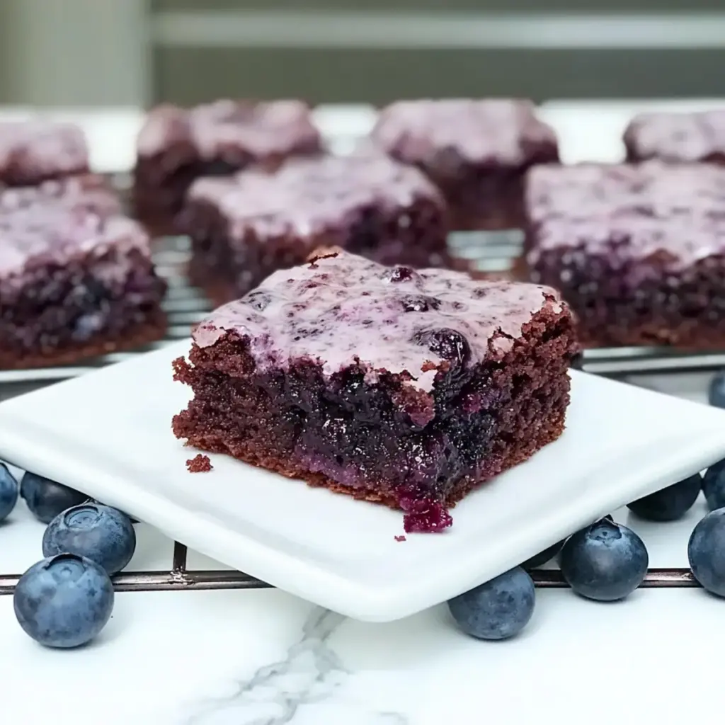 Fresh Blueberry Brownies