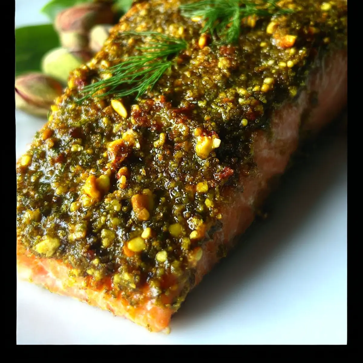 Pistachio Salmon with Lemon