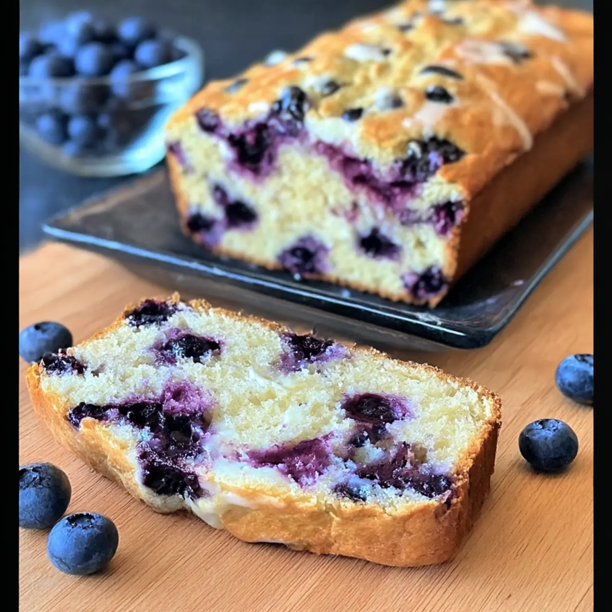 Blueberry Cream Cheese Bread