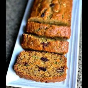 Spiced Zucchini Carrot Bread