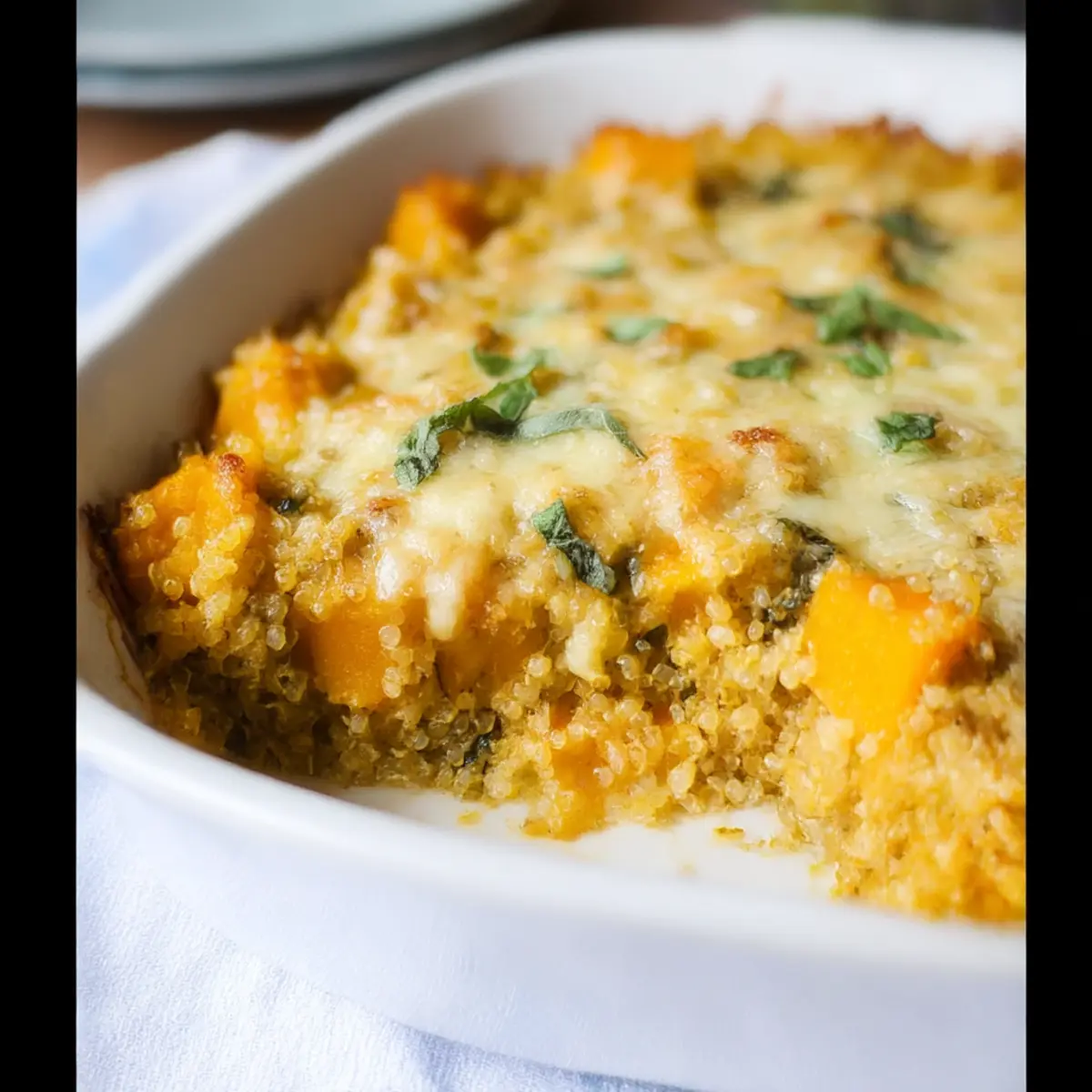 Vegetarian Butternut Squash Quinoa Casserole