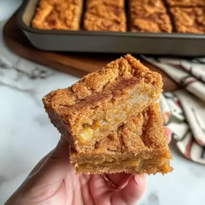 Apple Butter Snickerdoodle Bars