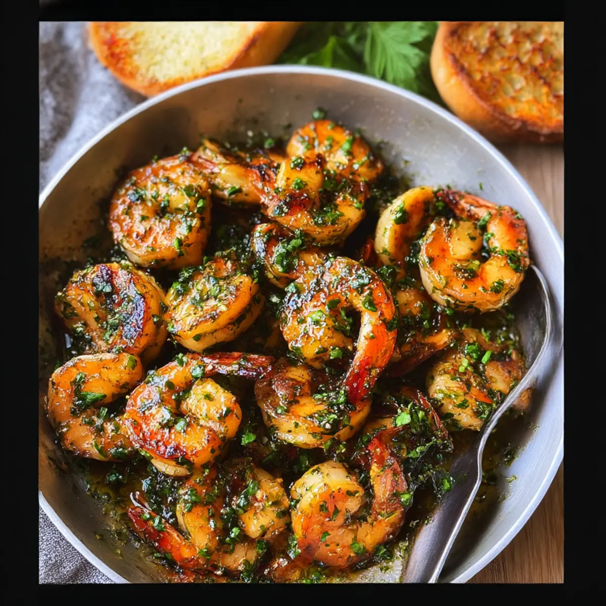 Pan Seared Chimichurri Shrimp
