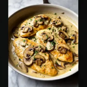White Wine Mushroom Chicken