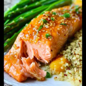 Apricot Dijon Glazed Salmon