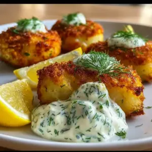 Cod with Lemon Dill Tartar Sauce