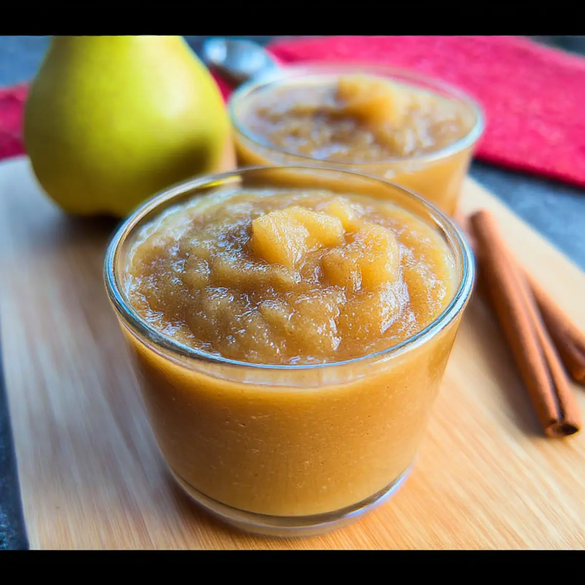 Slow Cooker Pear Applesauce