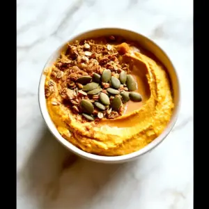 Pumpkin Whipped Cottage Cheese Breakfast Bowl