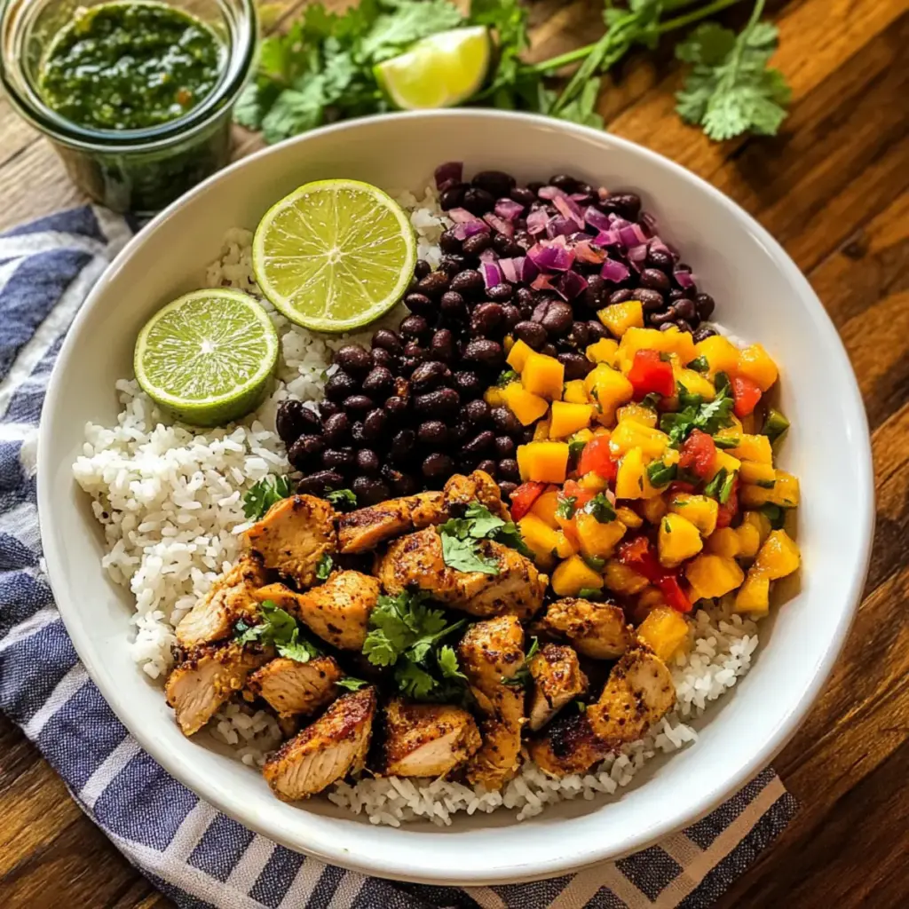 Cuban Chicken & Black Bean Rice Bowls