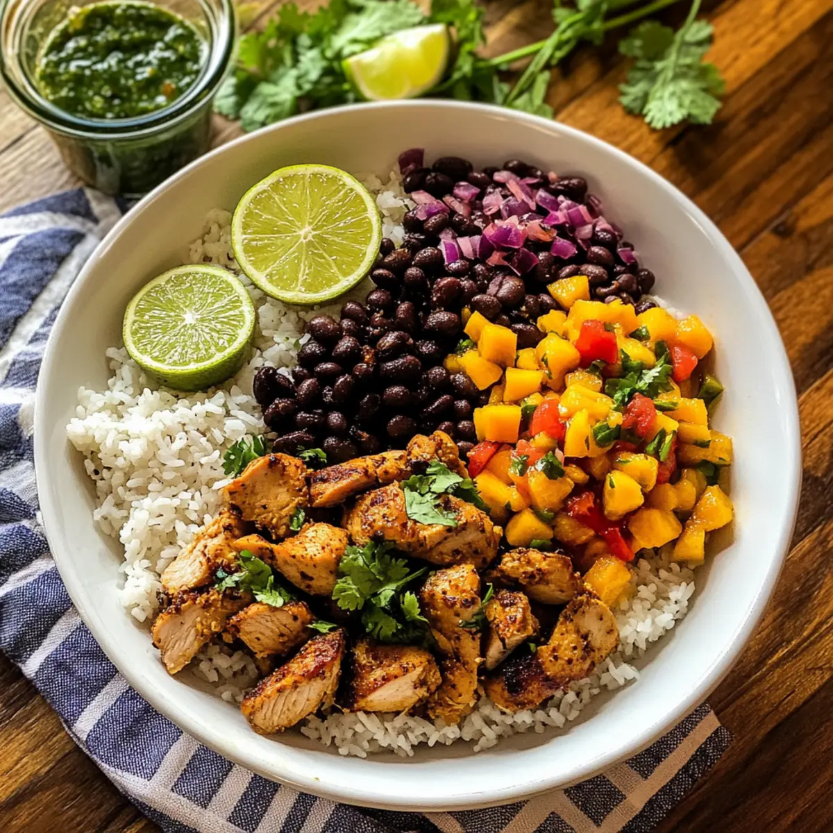 Cuban Chicken & Black Bean Rice Bowls
