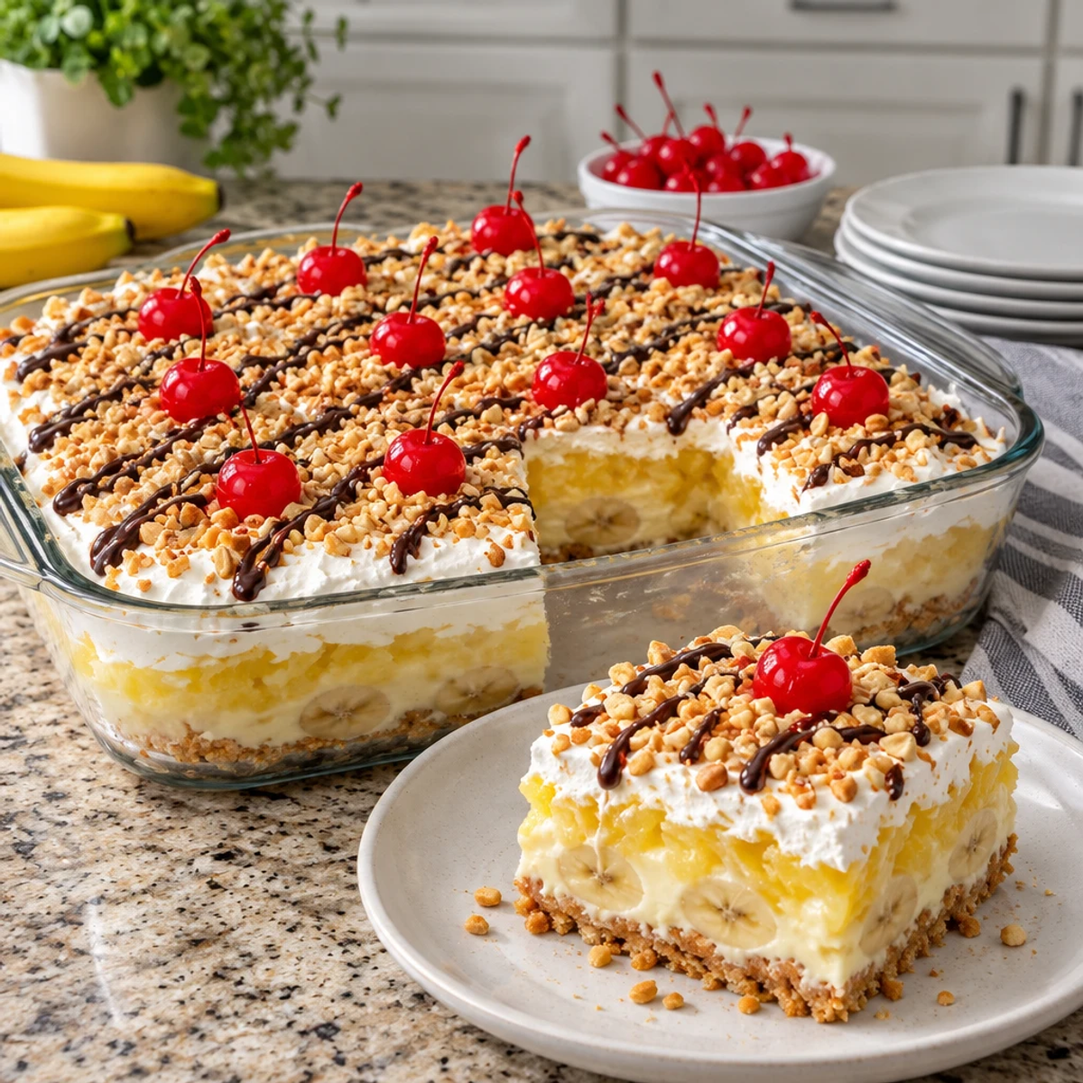 Banana Split Cake: A Layered Dream Dessert!