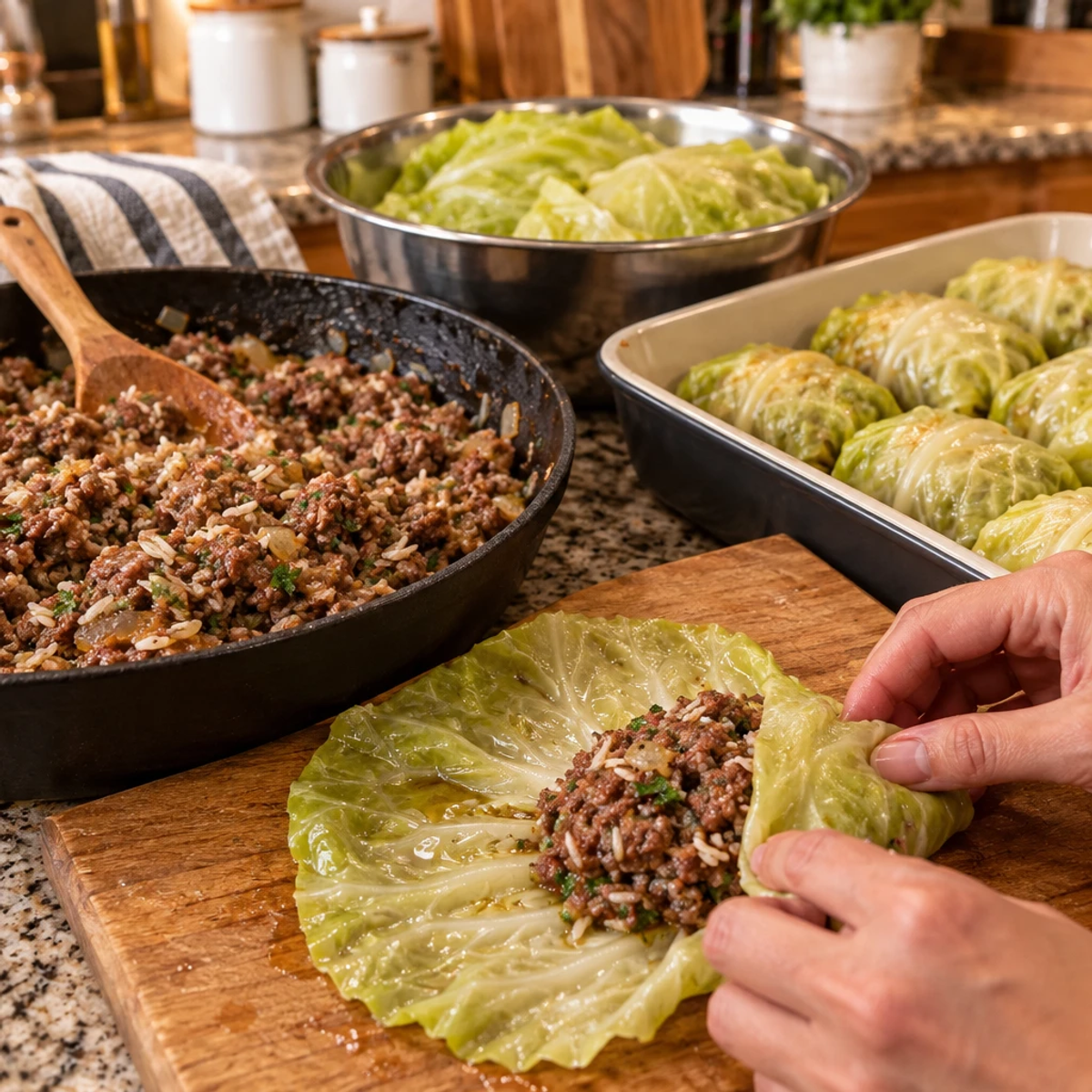 Beef Cabbage Rolls with Sweet Onion Gravy Delight article image 3