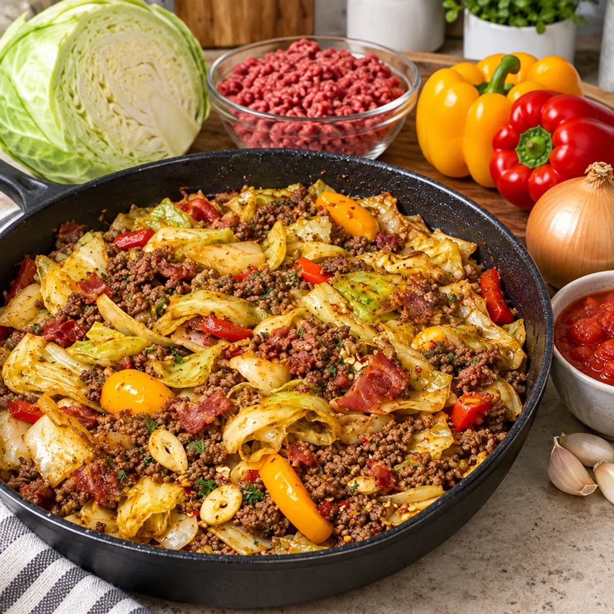 Savor This Flavorful Cabbage and Beef Skillet article image 2