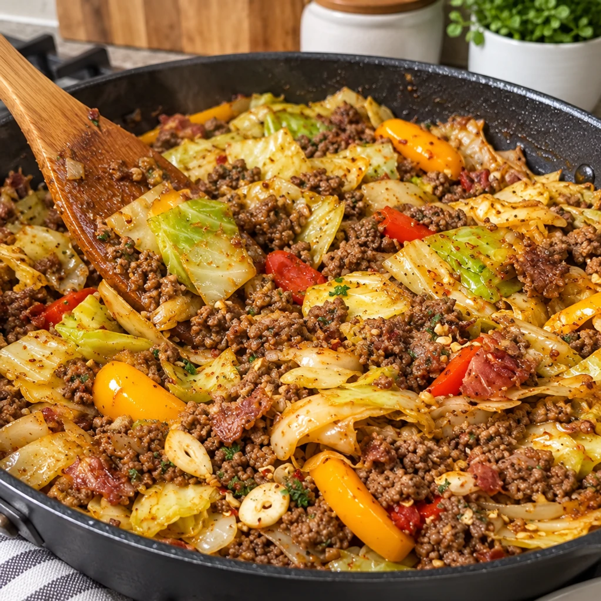 Savor This Flavorful Cabbage and Beef Skillet article image 3