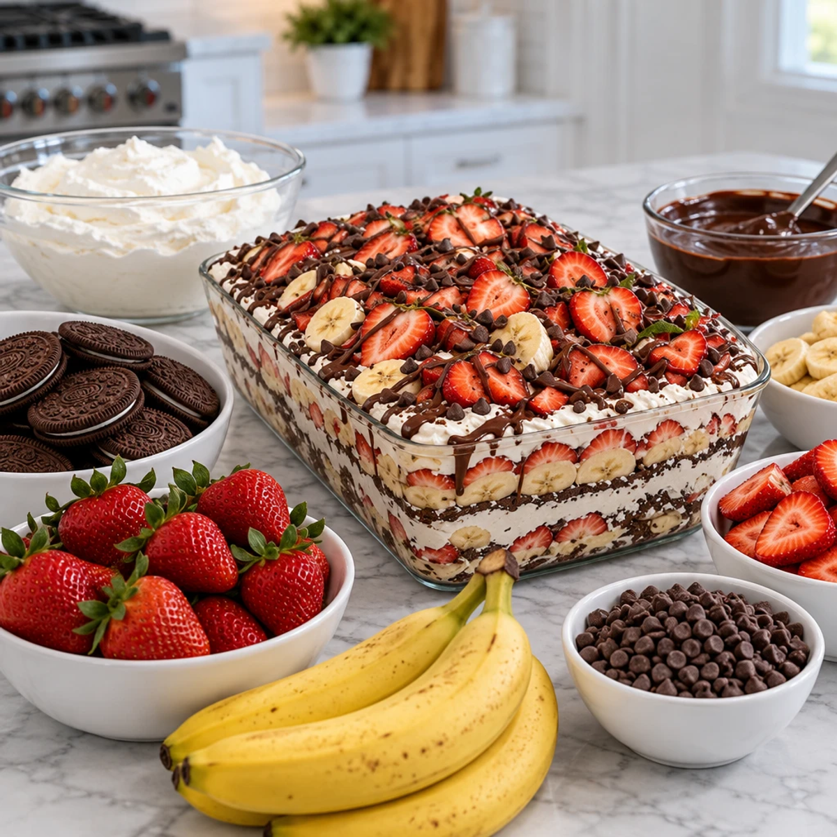 Irresistible Chocolate-Covered Strawberry Banana Icebox Cake article image 2