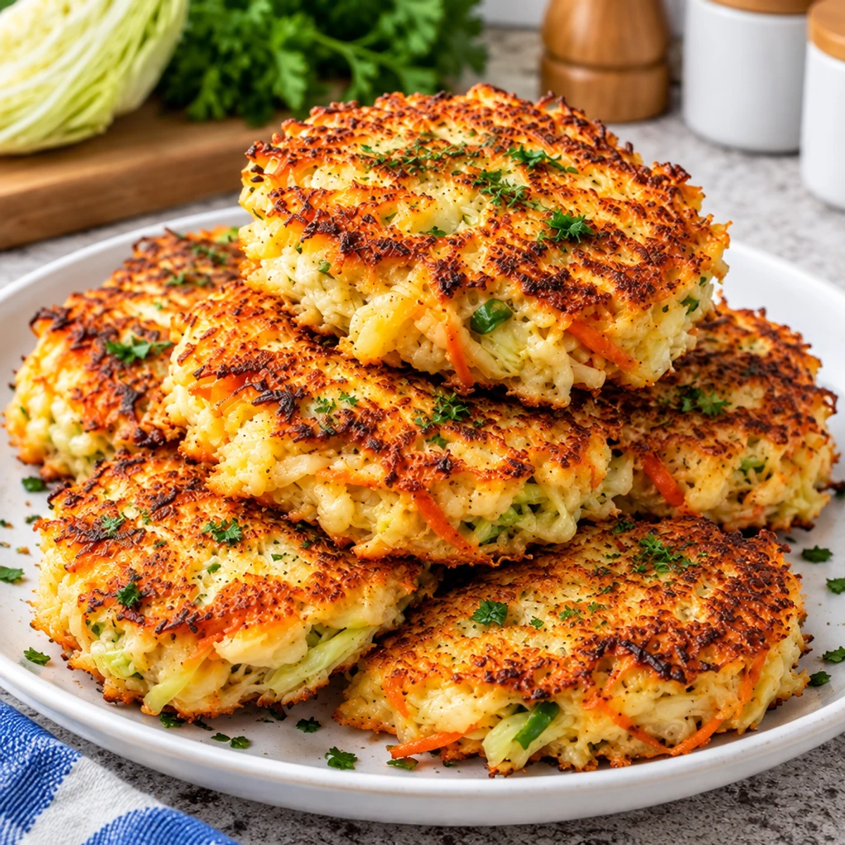 Crispy Cheesy Cabbage and Carrot Fritters You’ll Love