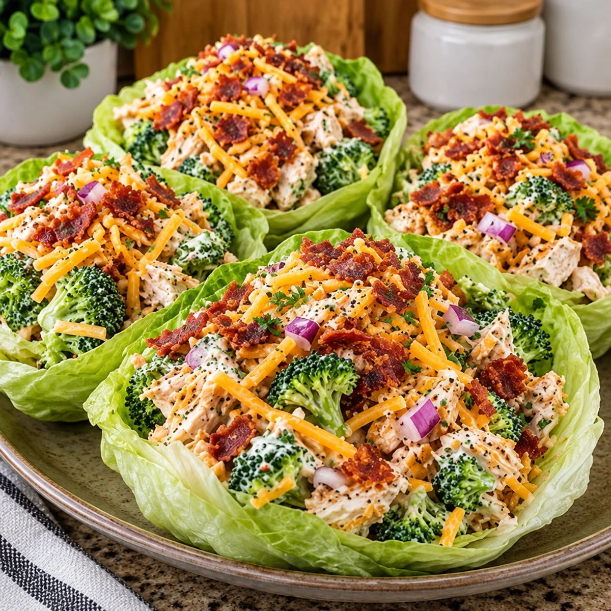 Discover Crispy Chicken Turkey Bacon Ranch Salad Cups