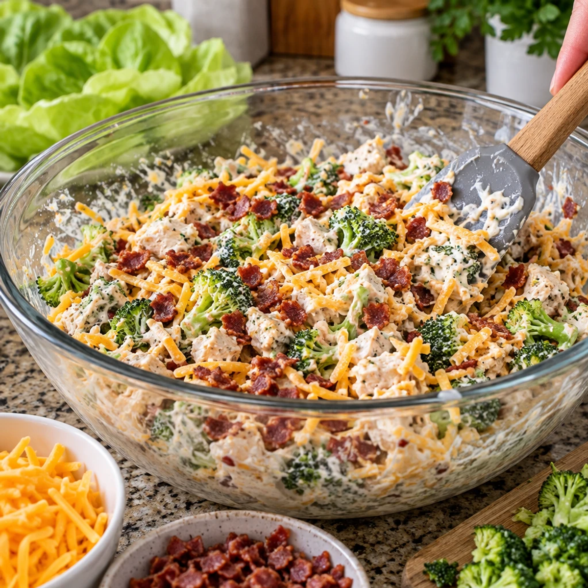 Discover Crispy Chicken Turkey Bacon Ranch Salad Cups article image 3