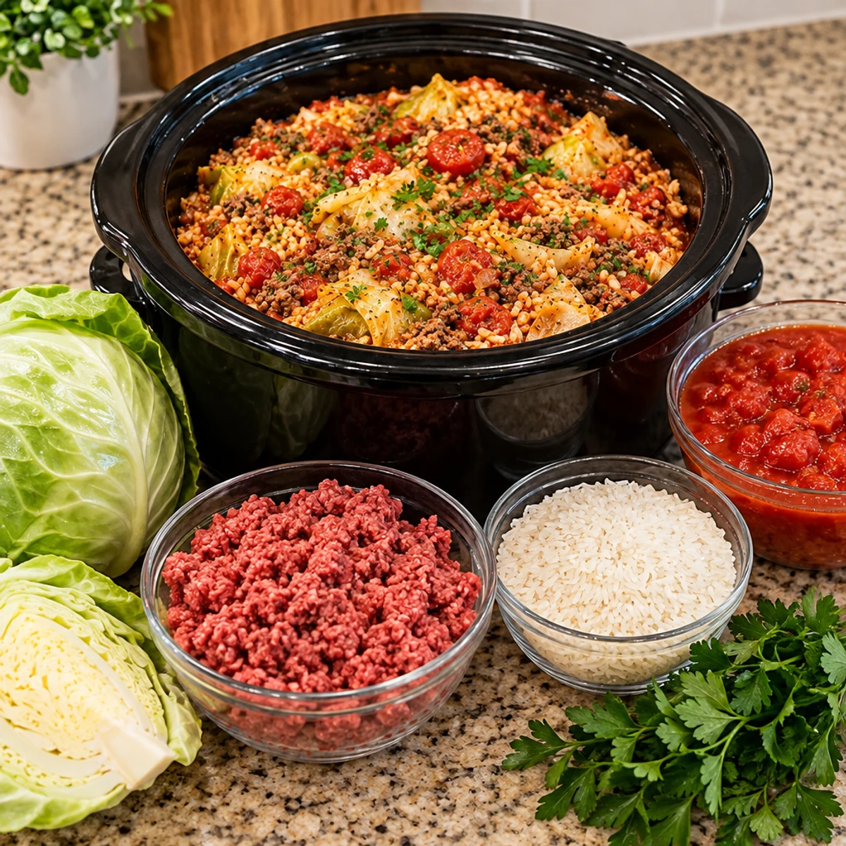 Crockpot Cabbage Roll Casserole with Ground Beef Delight article image 2