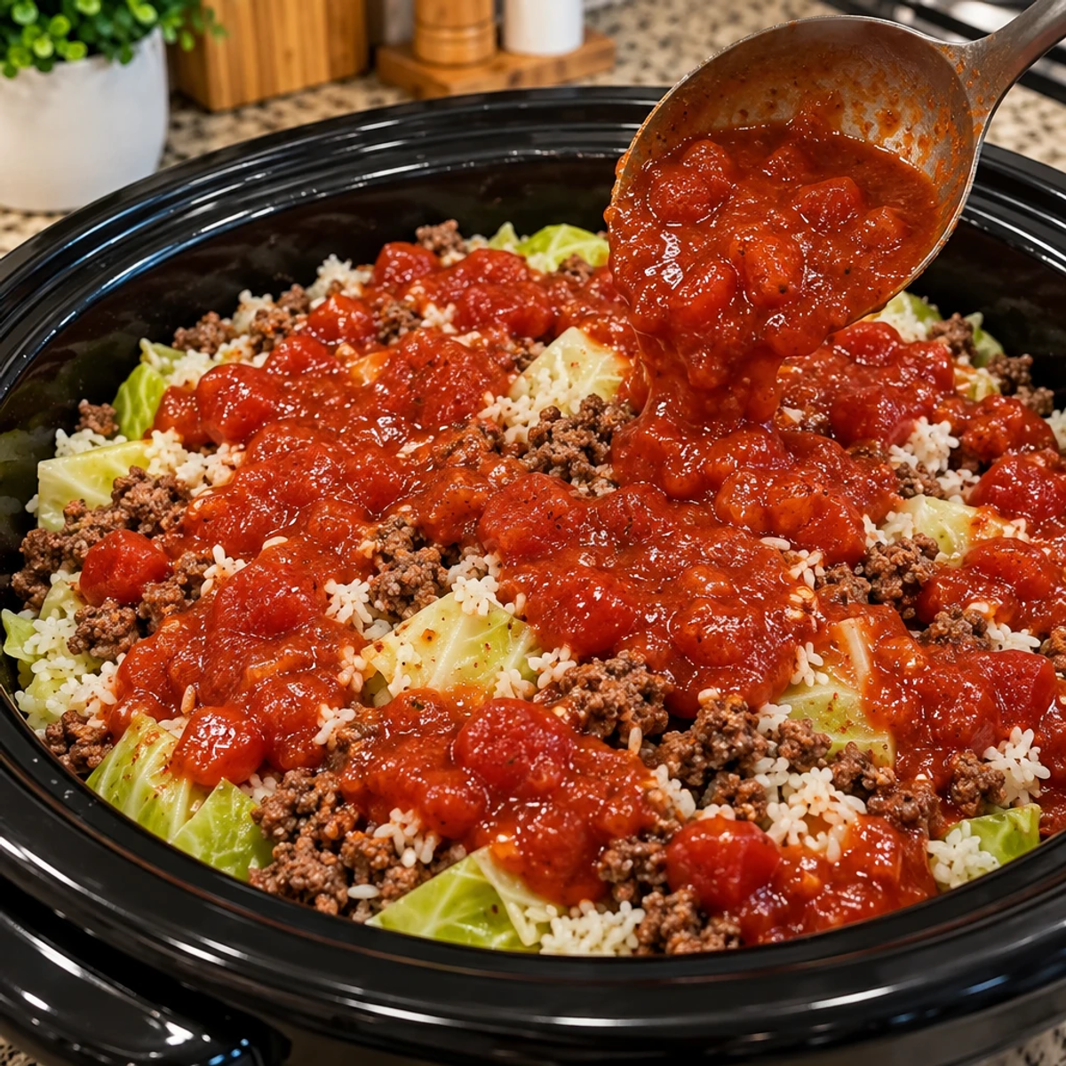 Crockpot Cabbage Roll Casserole with Ground Beef Delight article image 3