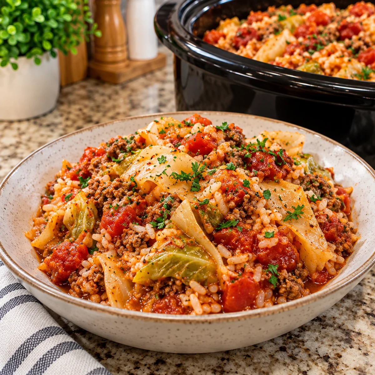 Crockpot Cabbage Roll Casserole with Ground Beef Delight article image 4