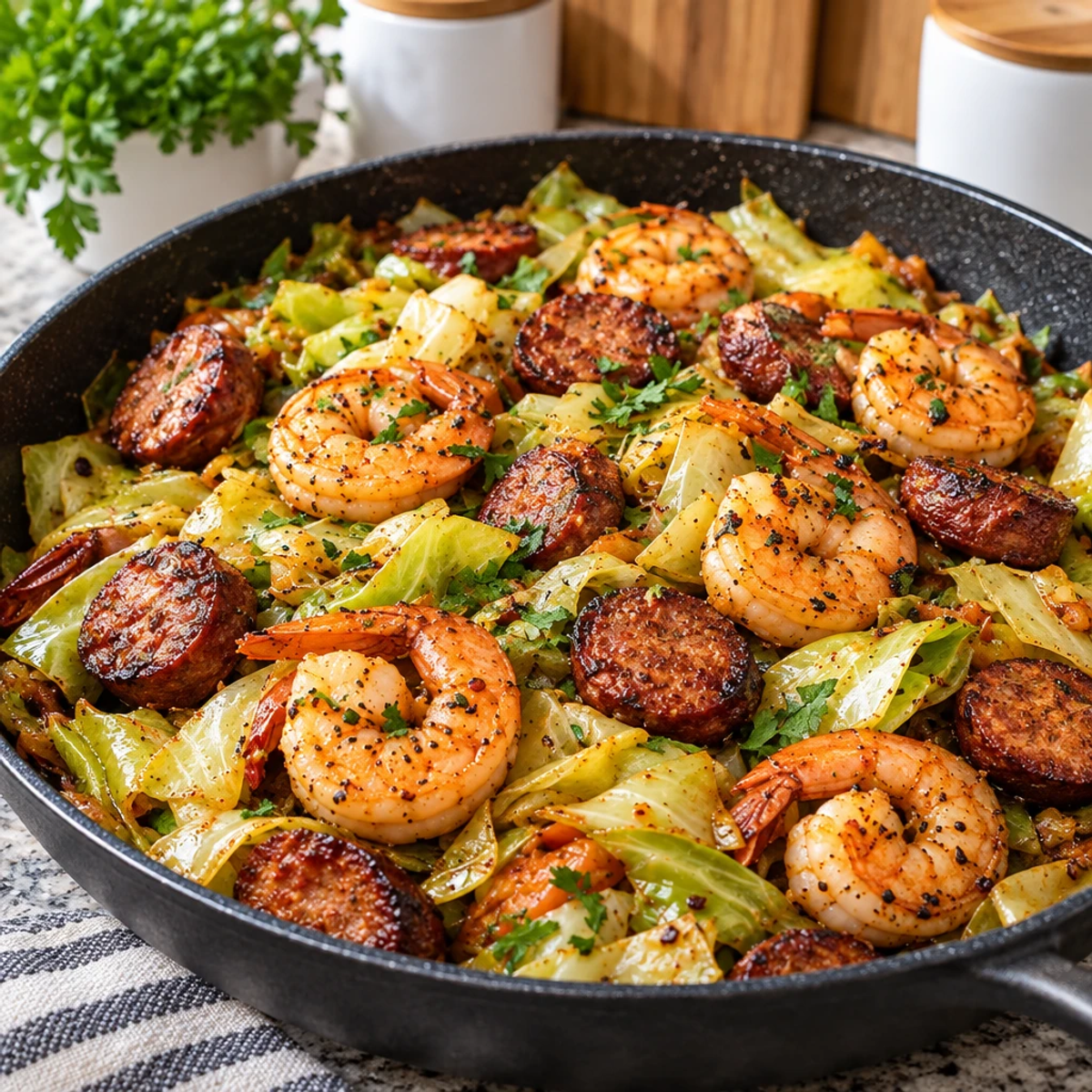 Fried Cabbage with Shrimp and Sausage Made Easy article image 4