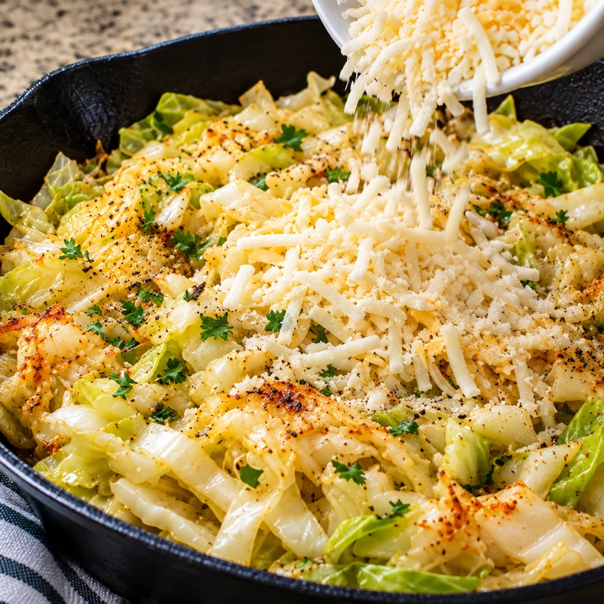 Garlic Butter Parmesan Skillet Cabbage Delight article image 3