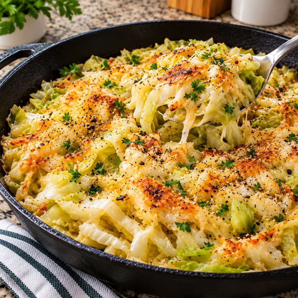 Garlic Butter Parmesan Skillet Cabbage Delight article image 4