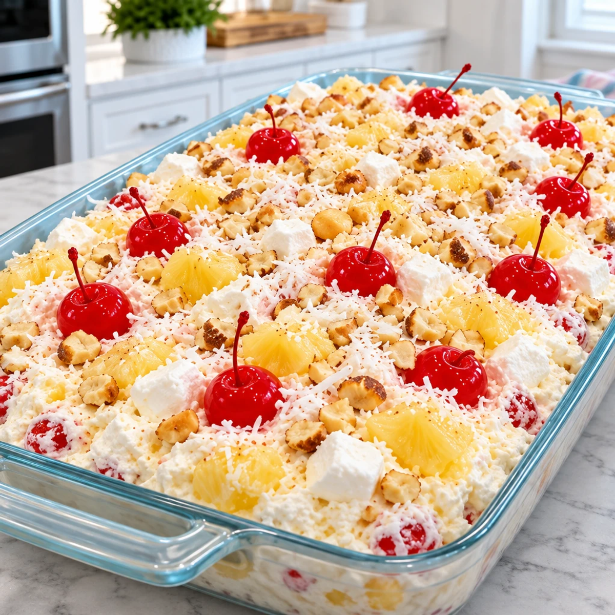 Hawaiian Pineapple Coconut Fluff: A Tropical Delight