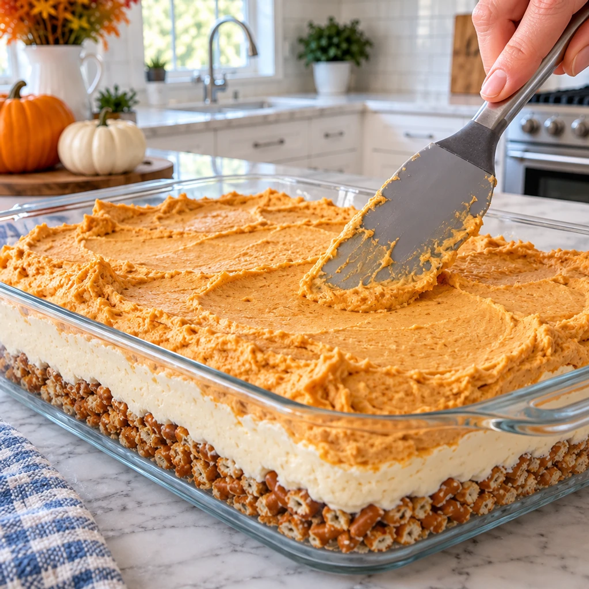 Pumpkin Cheesecake Pretzel Salad for Festive Feasts article image 3