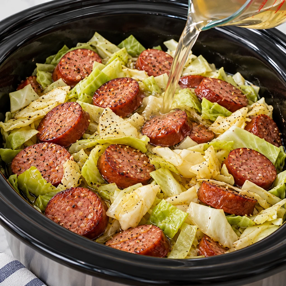 Slow Cooker 3 Ingredient Kielbasa and Cabbage Magic article image 3