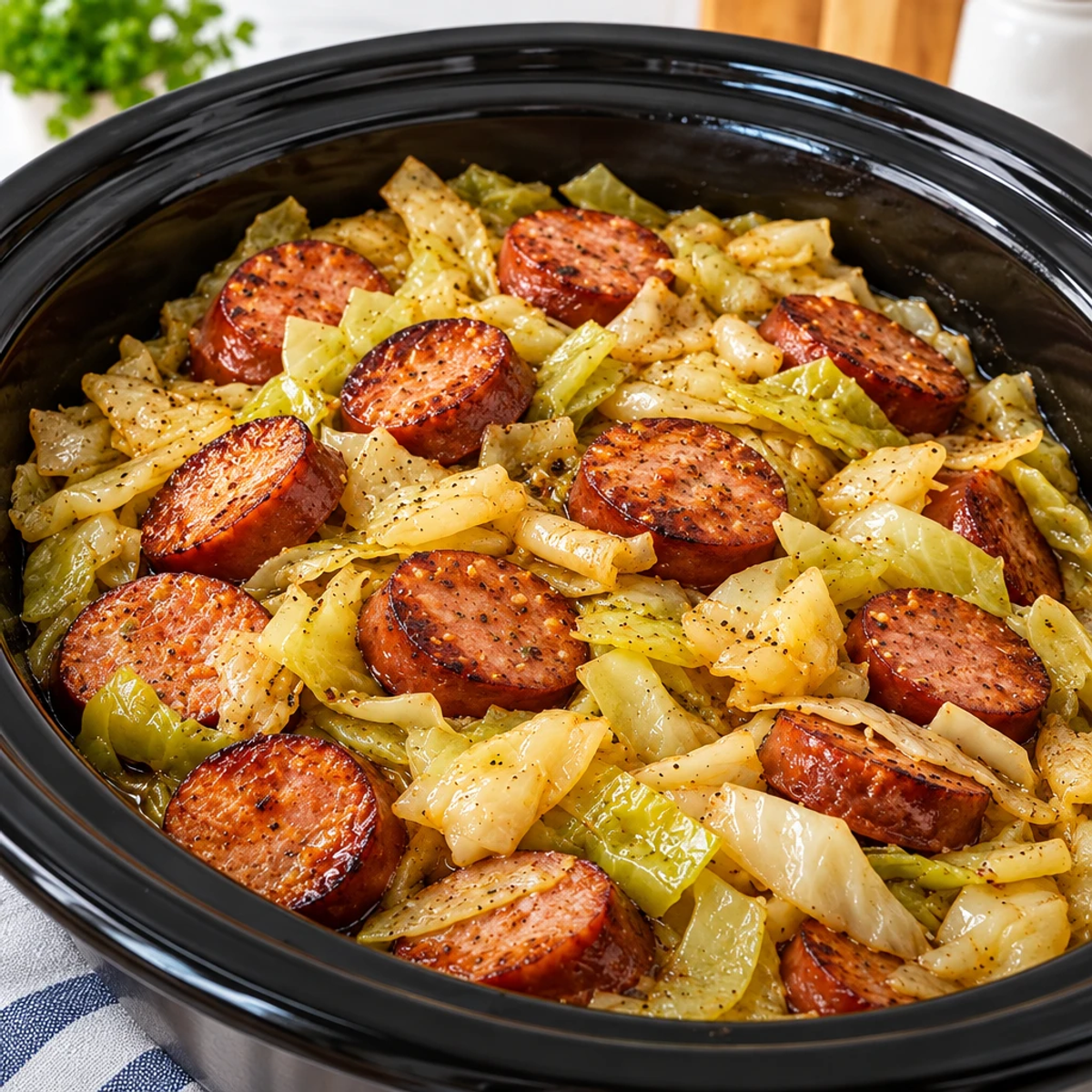 Slow Cooker 3 Ingredient Kielbasa and Cabbage Magic article image 4