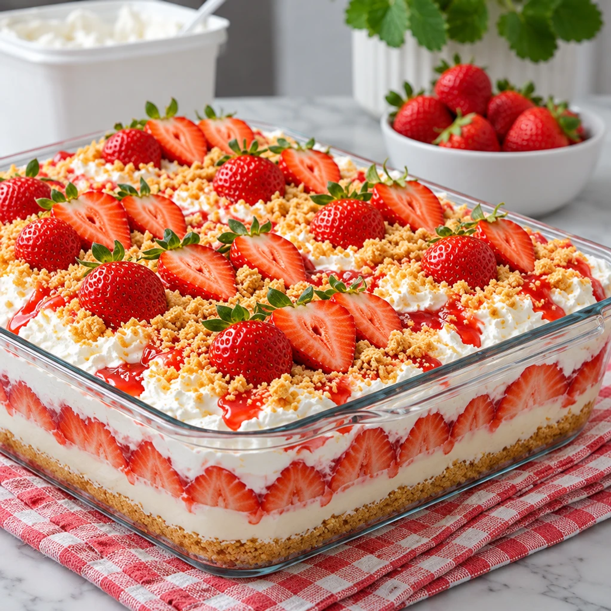 Strawberry Whipped Sensation Dessert Delight