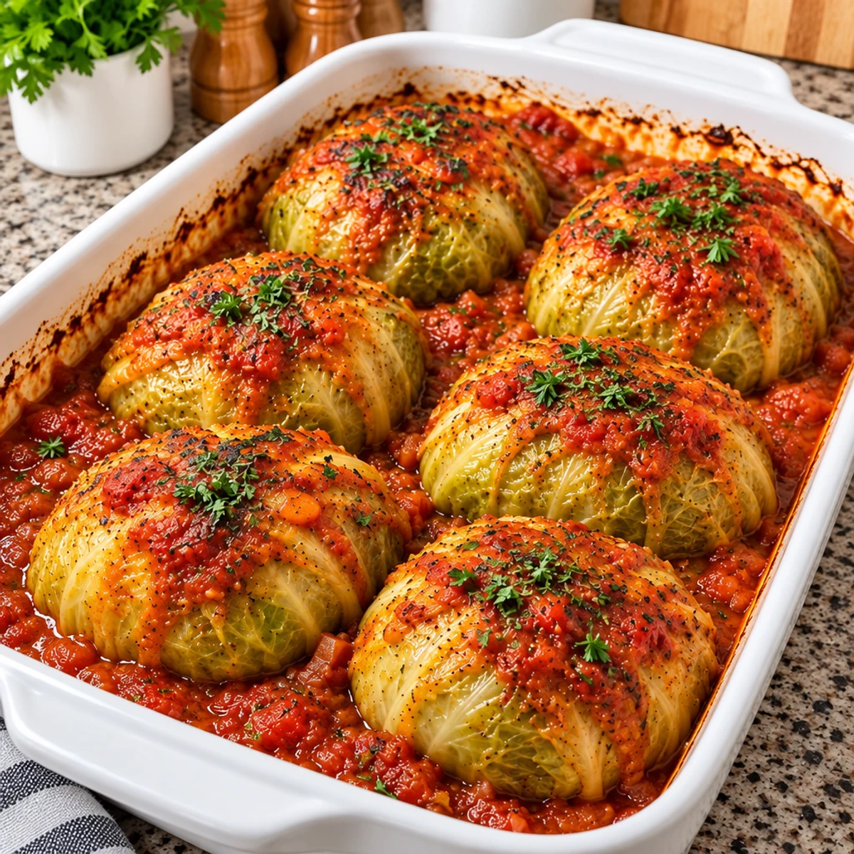 Stuffed Cabbage in Portions: Cozy Comfort on a Plate