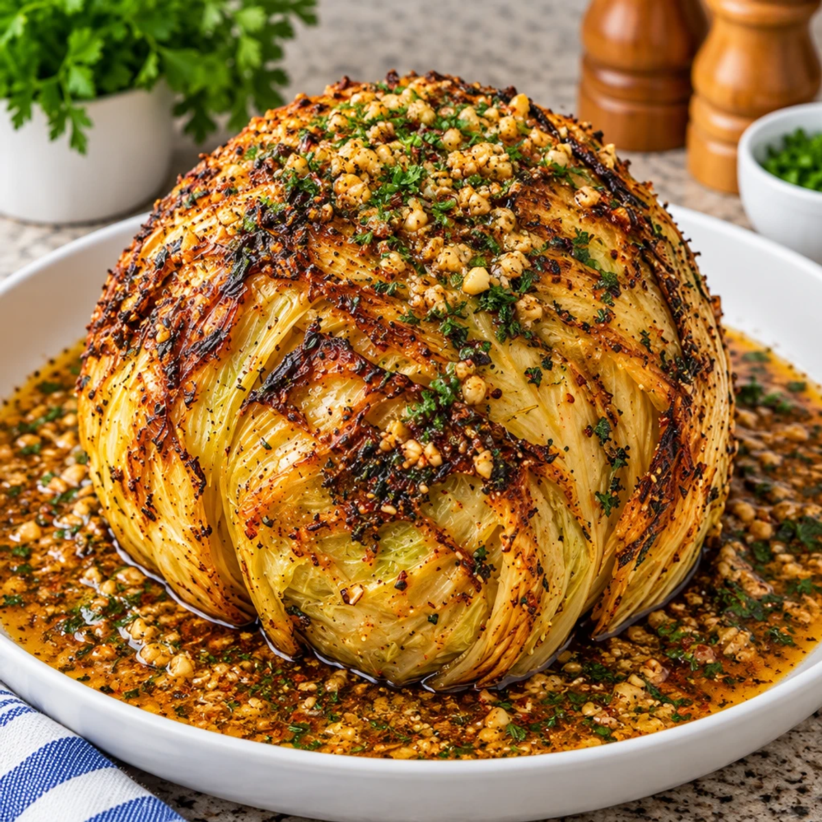 Whole Roasted Cabbage with Garlic Herb Butter Magic article image 4